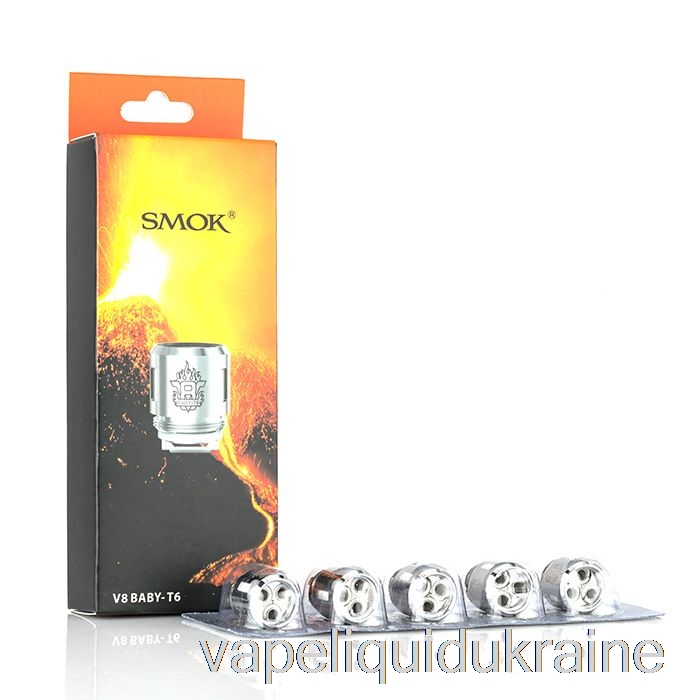 Vape Liquid Ukraine SMOK TFV8 Baby Replacement Coils V8 Baby-T6 Sextuple Core